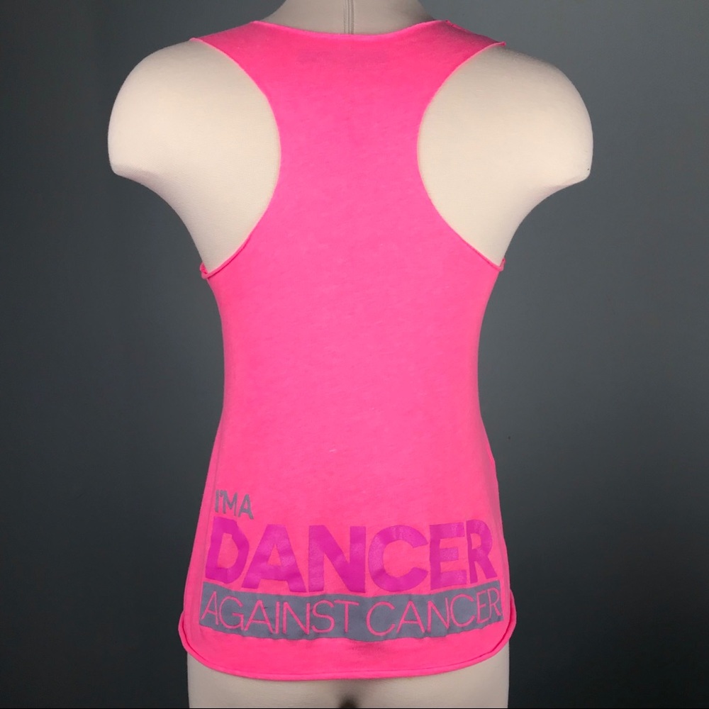Gia Mia Pink Breast Cancer Tank Top Size S 4 6 Awareness Shirt Graphic Workout
